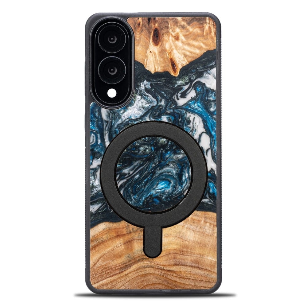 Drewniane etui do Galaxy S25 Edge, Bewood Unique Planets Ziemia do MagSafe