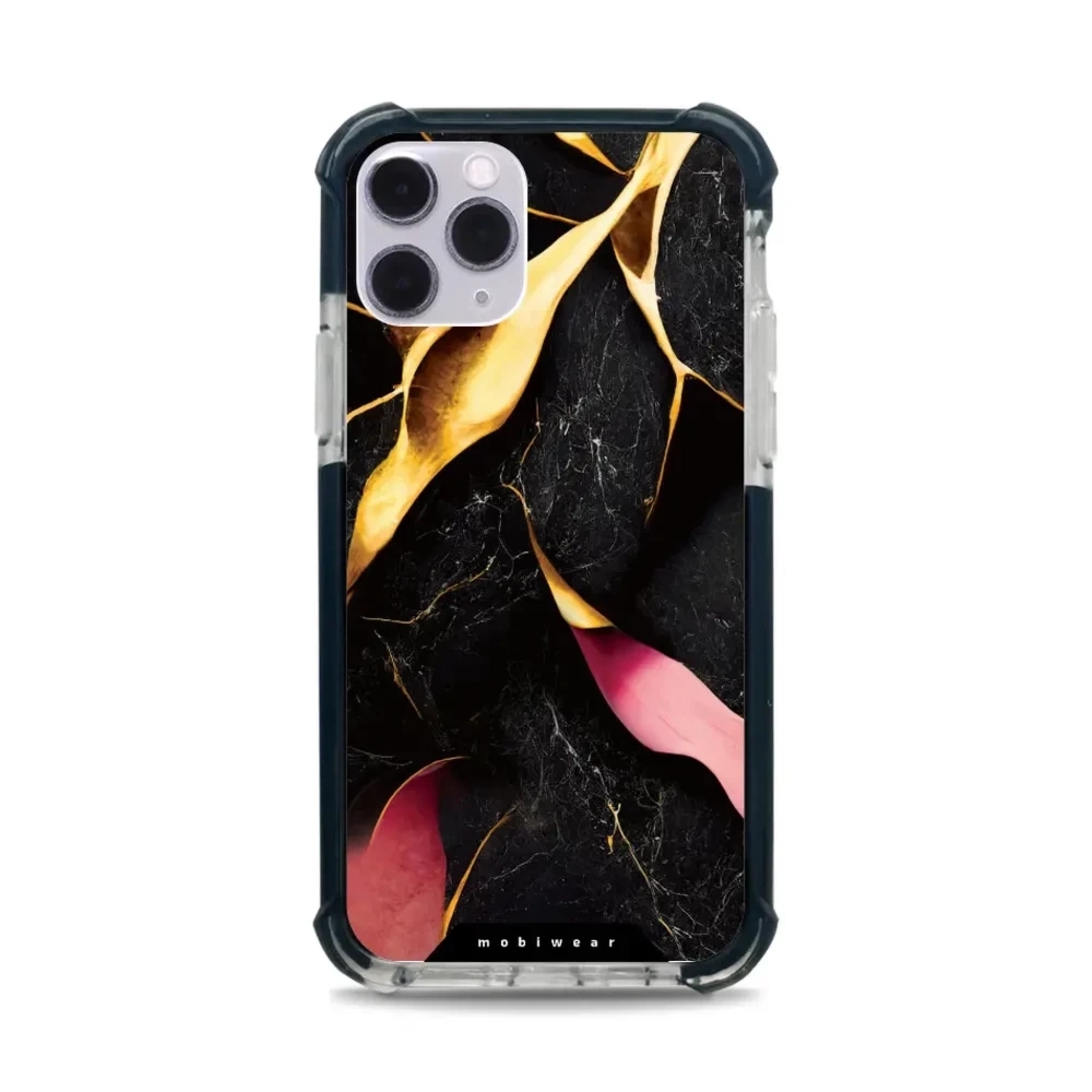 Etui ochronne do iPhone 11 Pro do MagSafe, Mobiwear Elite Bumper, pozłacany kruszec