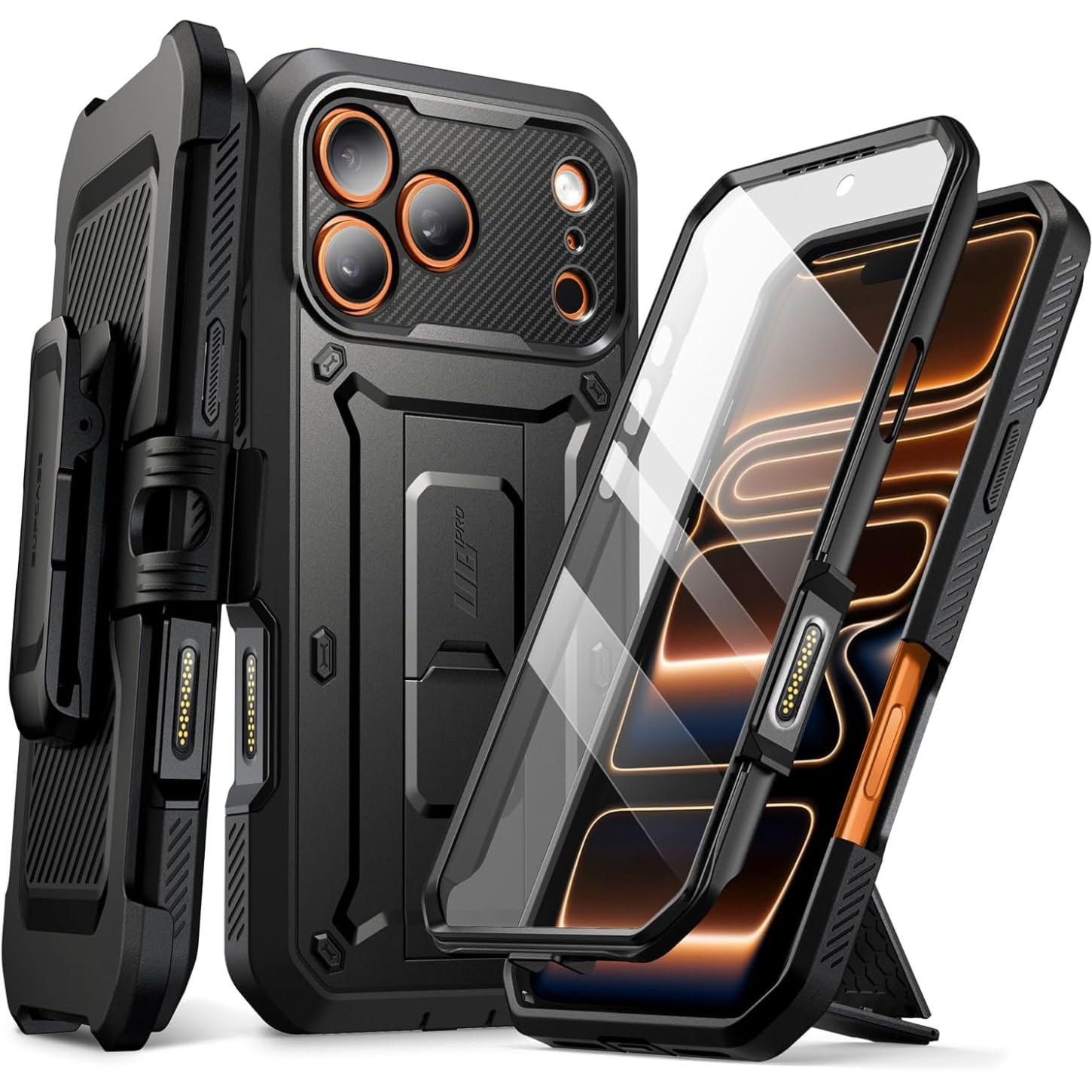 Etui pancerne Supcase UB Pro SP (CC) do iPhone 17 Pro Max, czarne