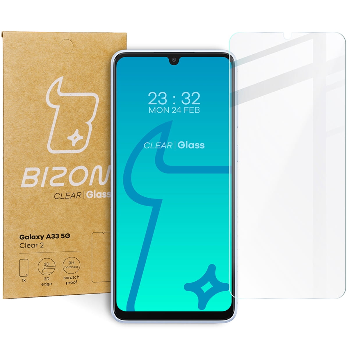 Image of Szkło hartowane Bizon Glass Clear 2 do Galaxy A33 5G