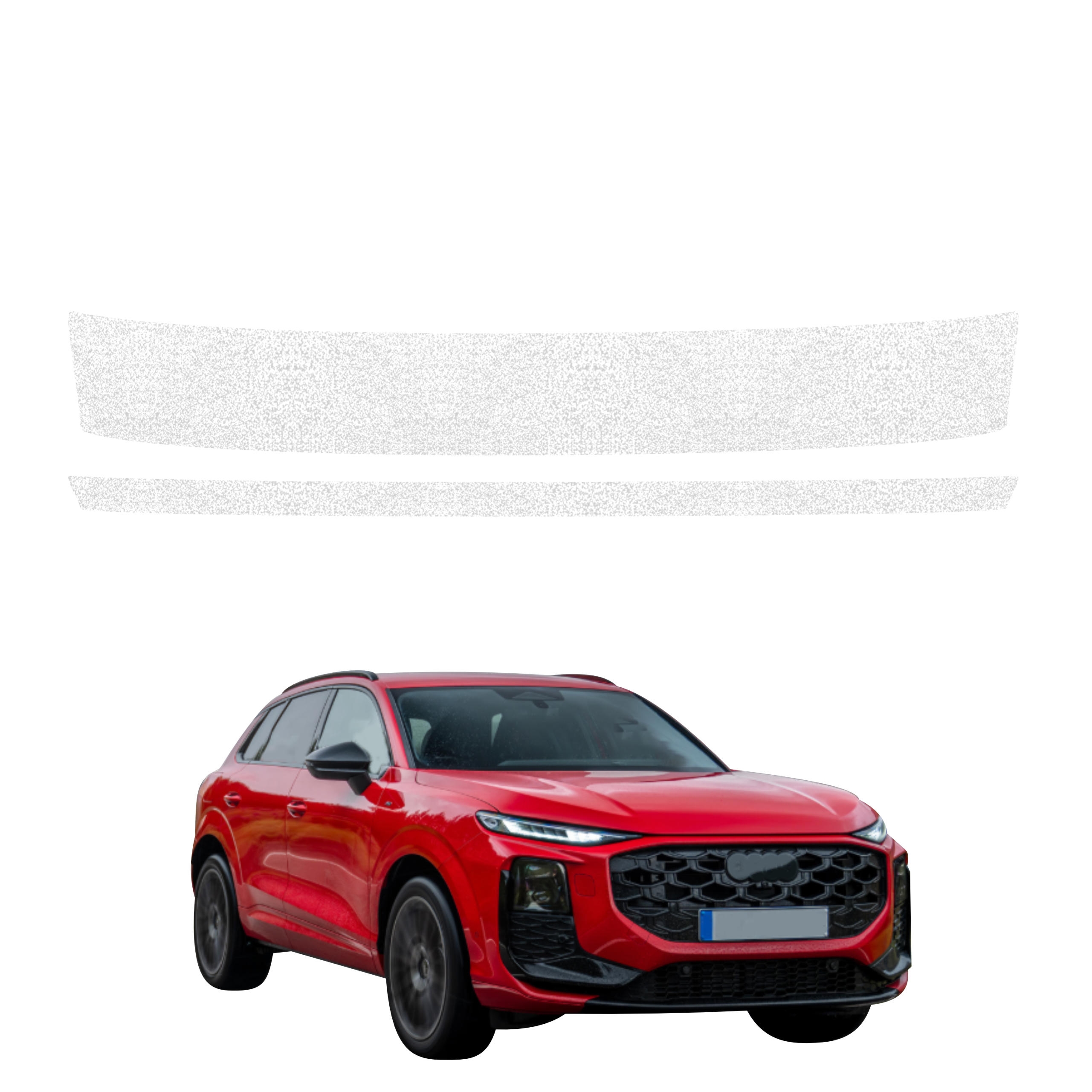 2w1 Biała powłoka techniczna Grizz Protector na próg bagażnika Audi Q3 (2025-2026)