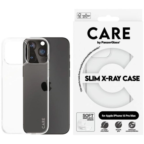 Image of Etui CARE by PanzerGlass Slim X-Ray Case do iPhone 15 Pro Max, przezroczyste