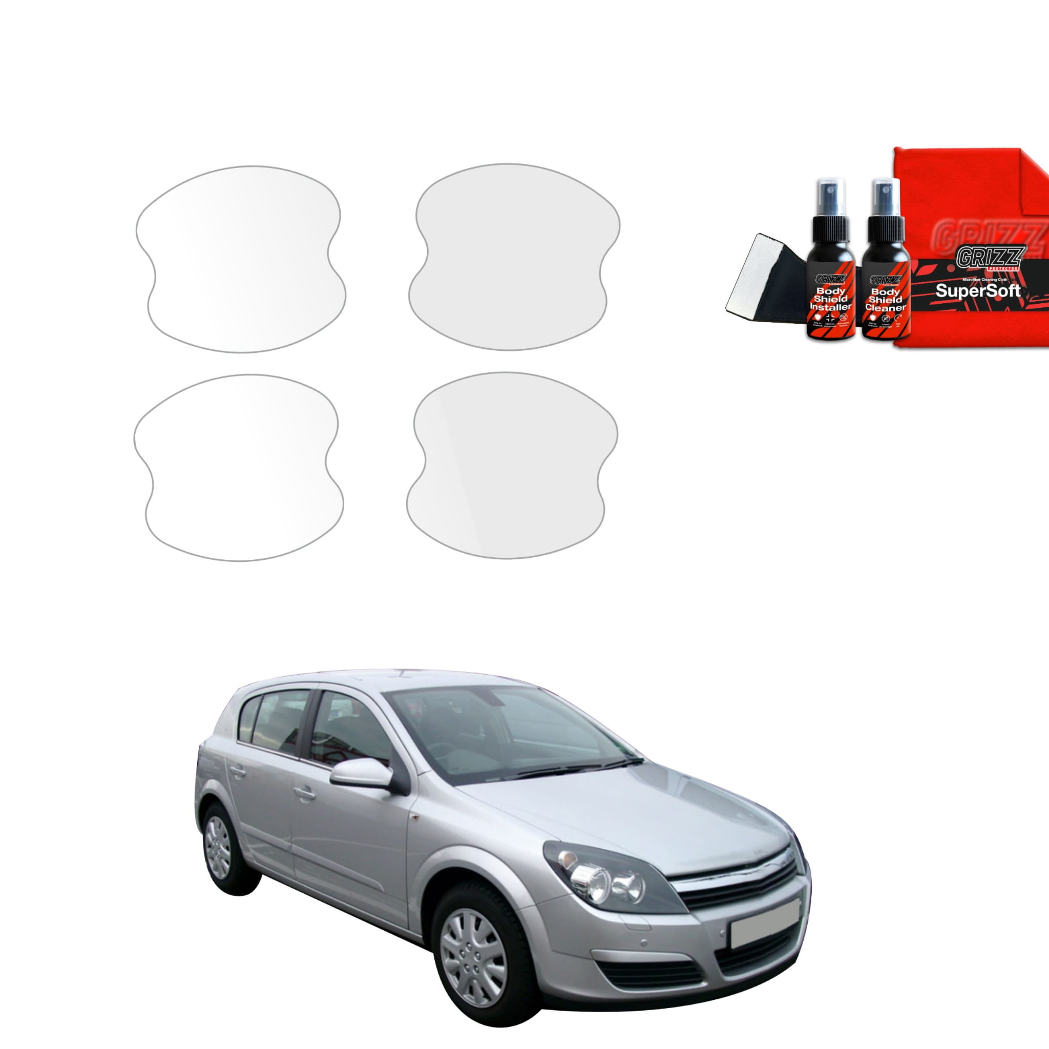 4w1 Folia ochronna pod klamki Grizz Protector do Opel Astra H Hatchback 5D (2004-2014)
