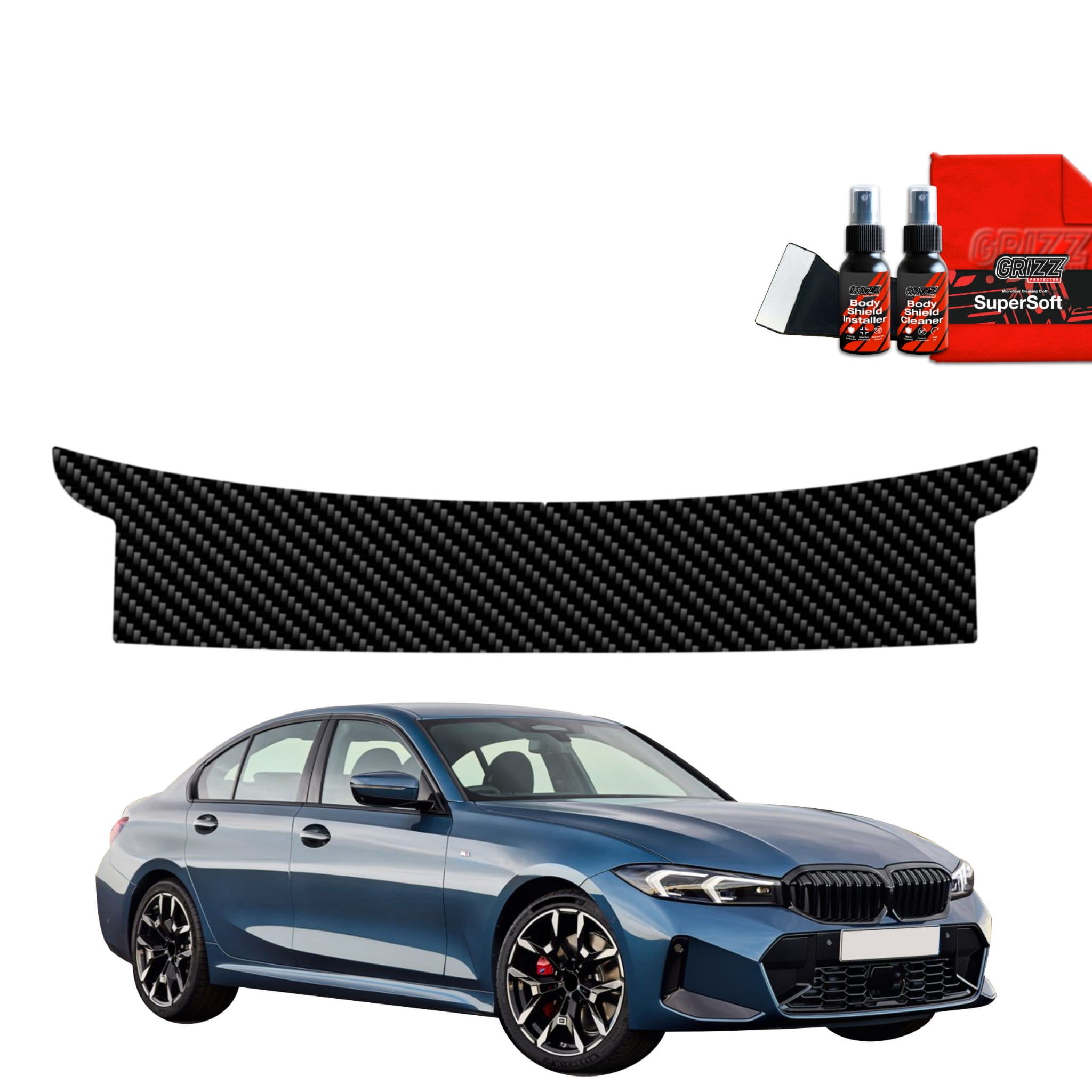 Folia karbonowa Grizz Protector na próg bagażnika do BMW 3 Sedan (2025-2026)
