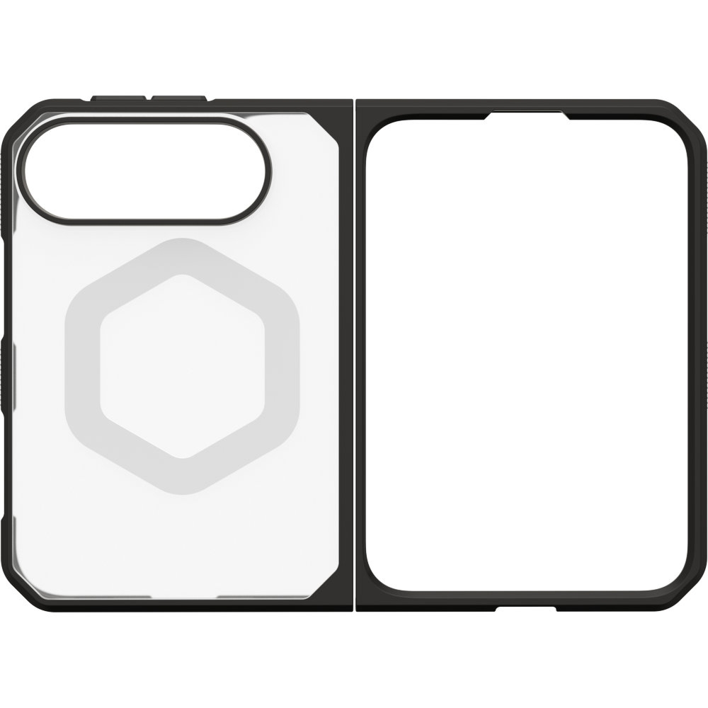 Etui UAG Mouve do MagSafe do iPhone Duo, przezroczyste z czarną ramką
