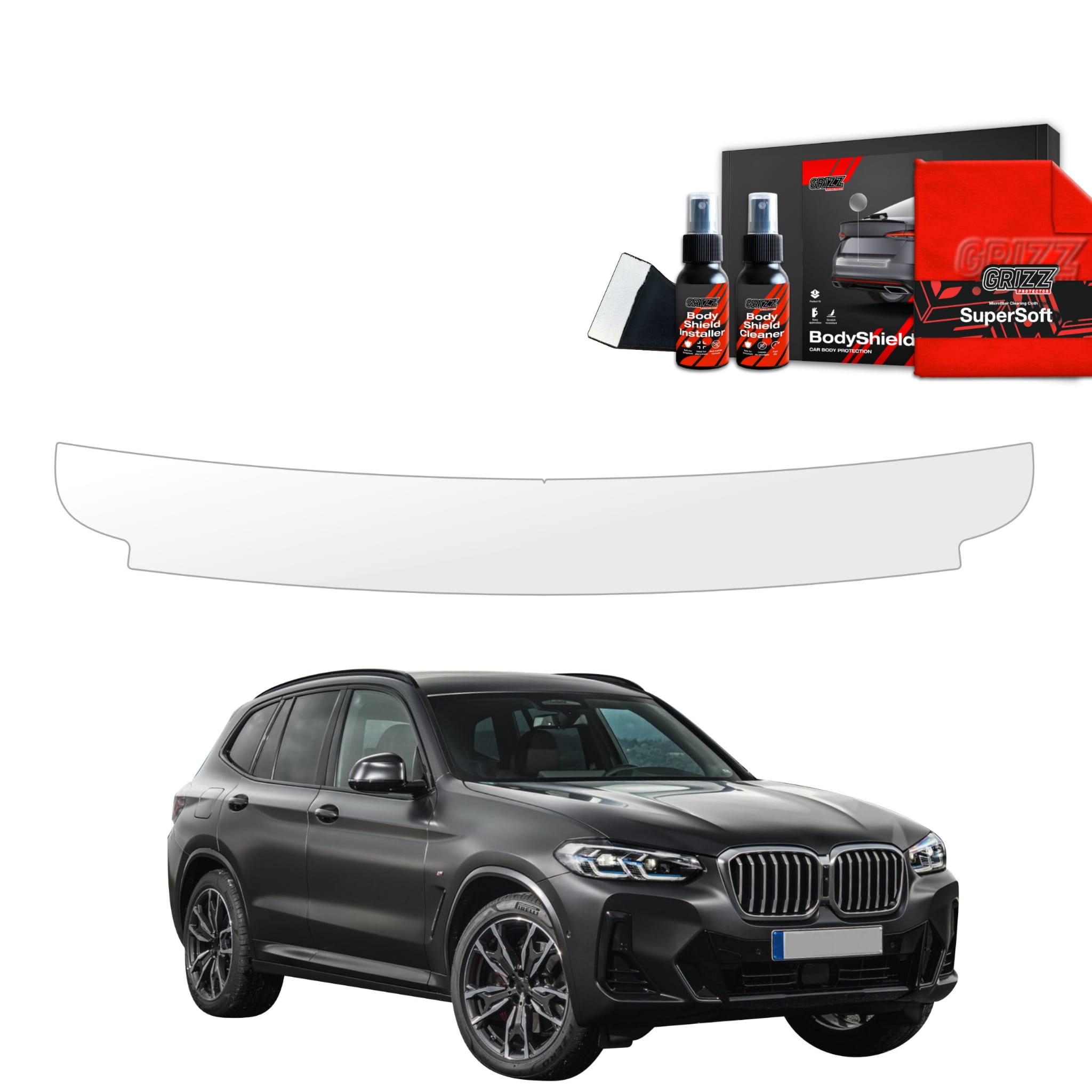Folia ochronna na próg bagażnika Grizz Protector do BMW X3 (2021-2024)