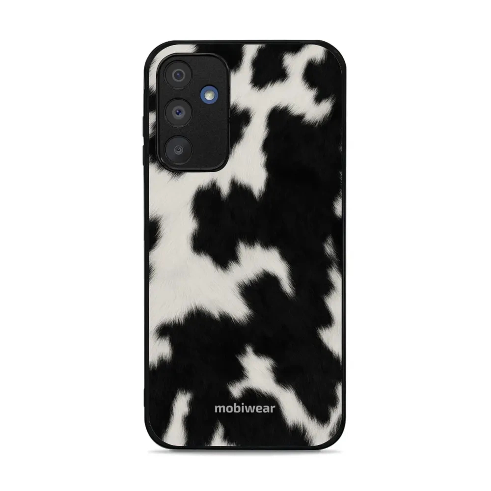 Etui ochronne do Galaxy M15 5G, Mobiwear Glossy Case, krowie futerko