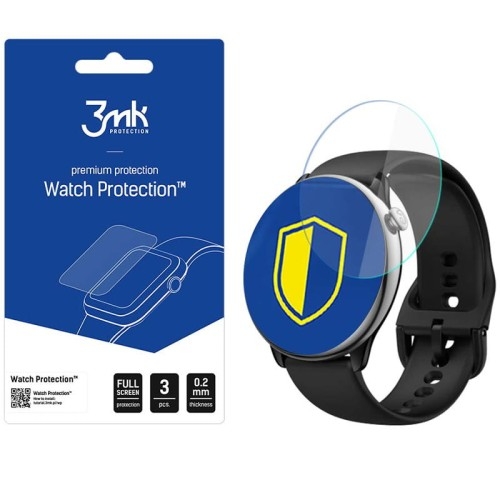 Image of Folia ochronna 3mk Watch Protection do Amazfit GTR Mini, 3 sztuki