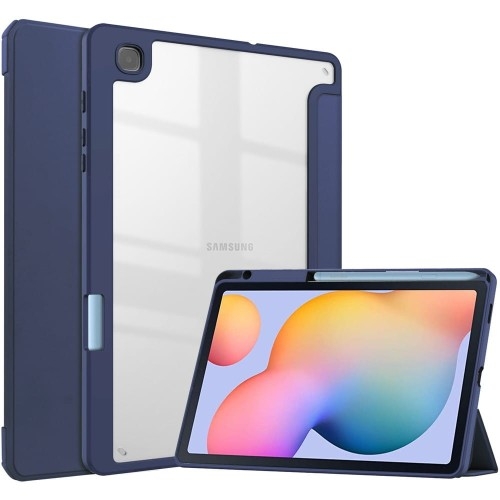 Image of Etui Bizon Case Tab Clear Matt do Galaxy Tab S6 Lite 2024/2022/2020, granatowe