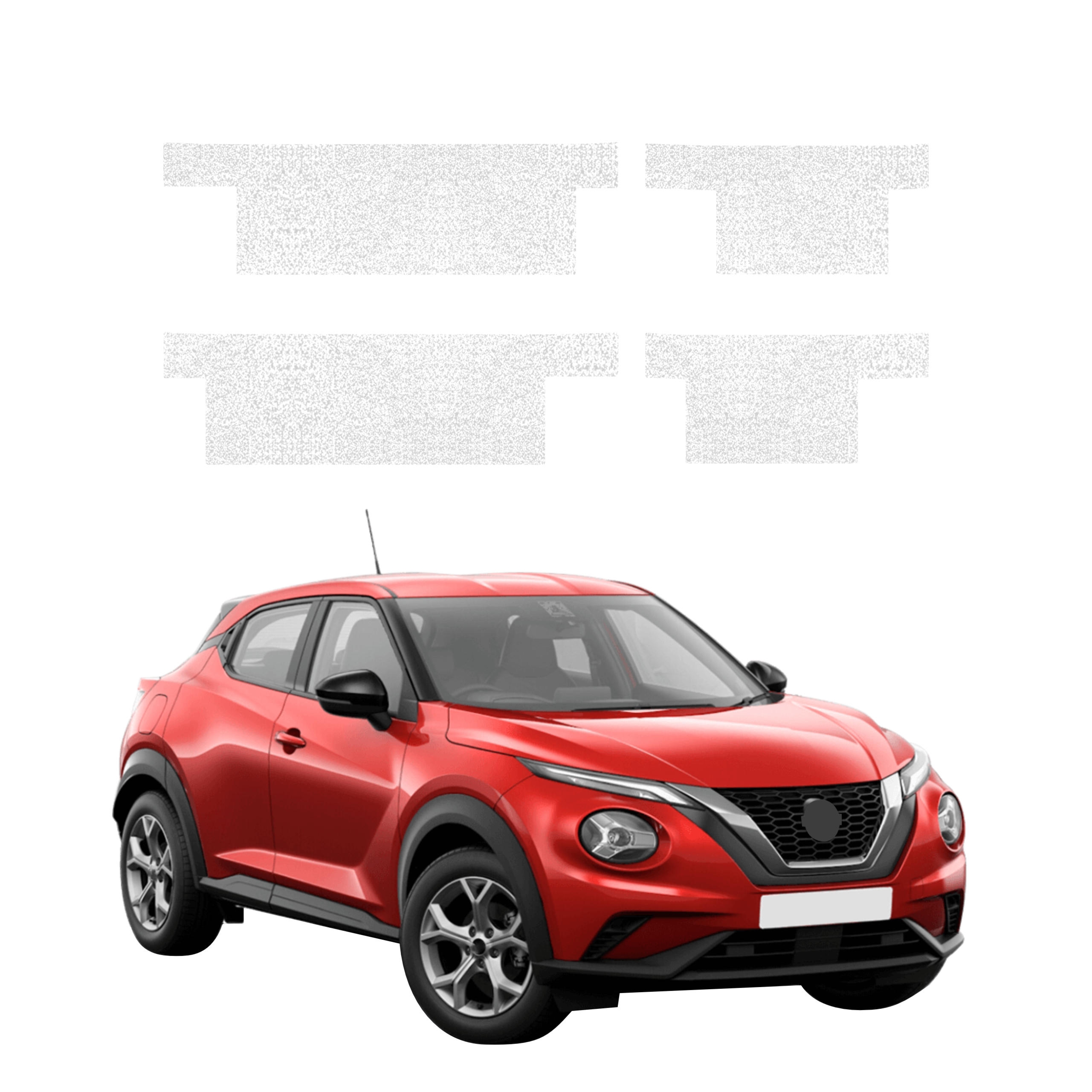 4w1 Biała powłoka techniczna Grizz Protector na progi Nissan Juke Facelift (2024-2026)
