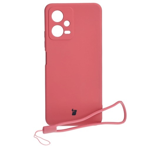 Image of Etui Bizon Case Silicone Sq do Xiaomi POCO X5, Redmi Note 12 5G, brudny róż