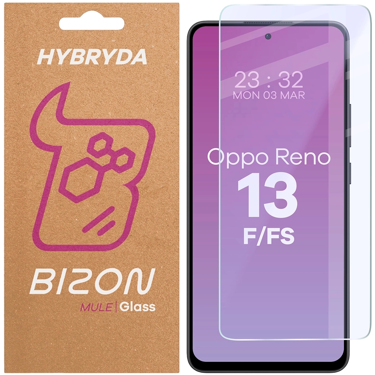 Elastyczne szkło hybrydowe Bizon Hybrid Mule do Oppo Reno13 F/FS