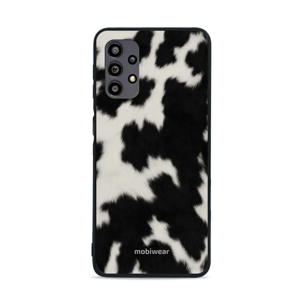 Etui ochronne do Galaxy A32 5G, Mobiwear Glossy Case, krowie futerko