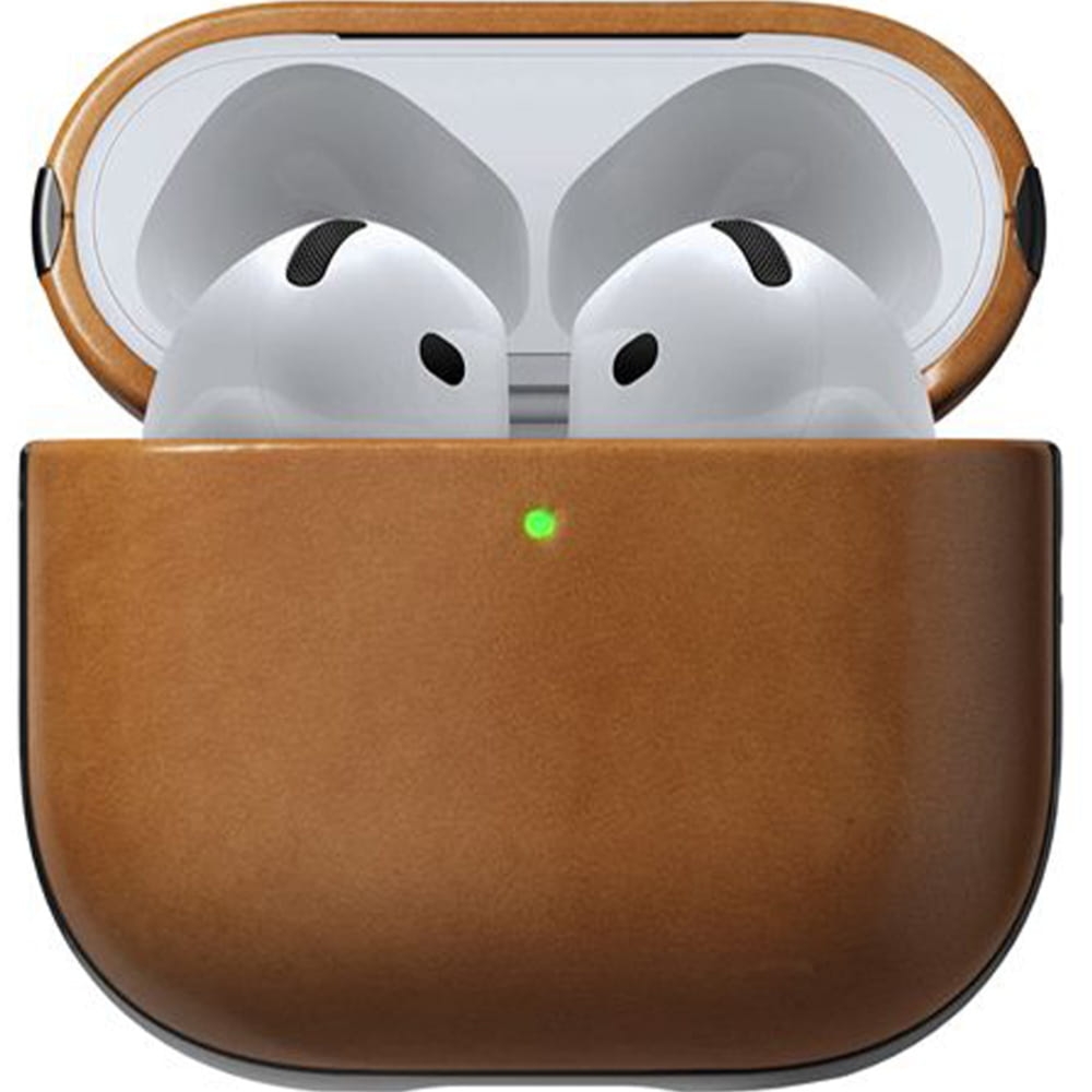 Etui Nomad Modern Leather Case do AirPods 4, jasnobrązowe