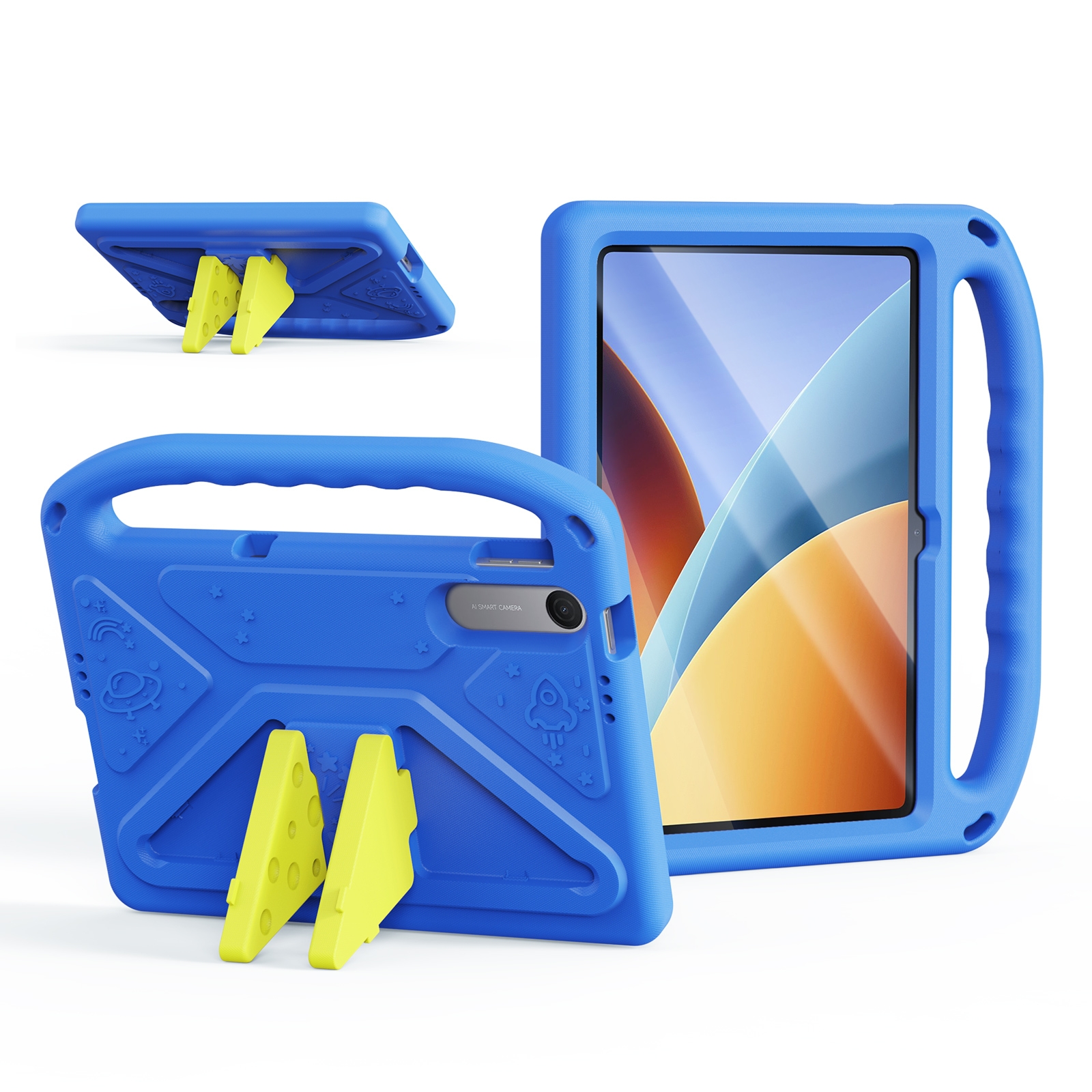 Etui dla dzieci Dux Ducis Puff do Xiaomi Redmi Pad 2 9’7 / Poco Pad C1, niebieskie