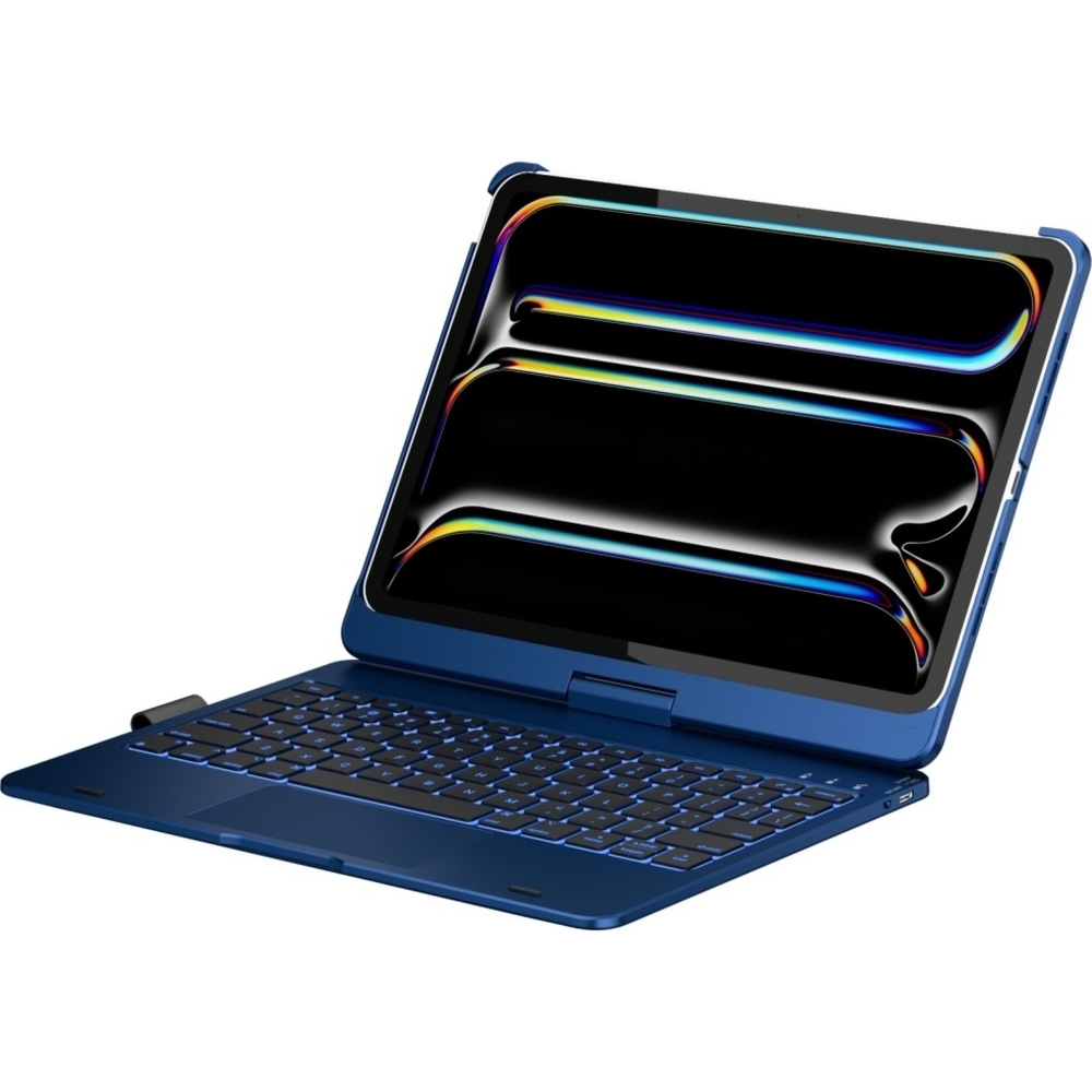 Etui z klawiaturą Bluetooth Typecase Flexbook Touch do iPad Air 11 (M4/M3/M2) / Pro 11  / iPad Air 10.9, niebieskie