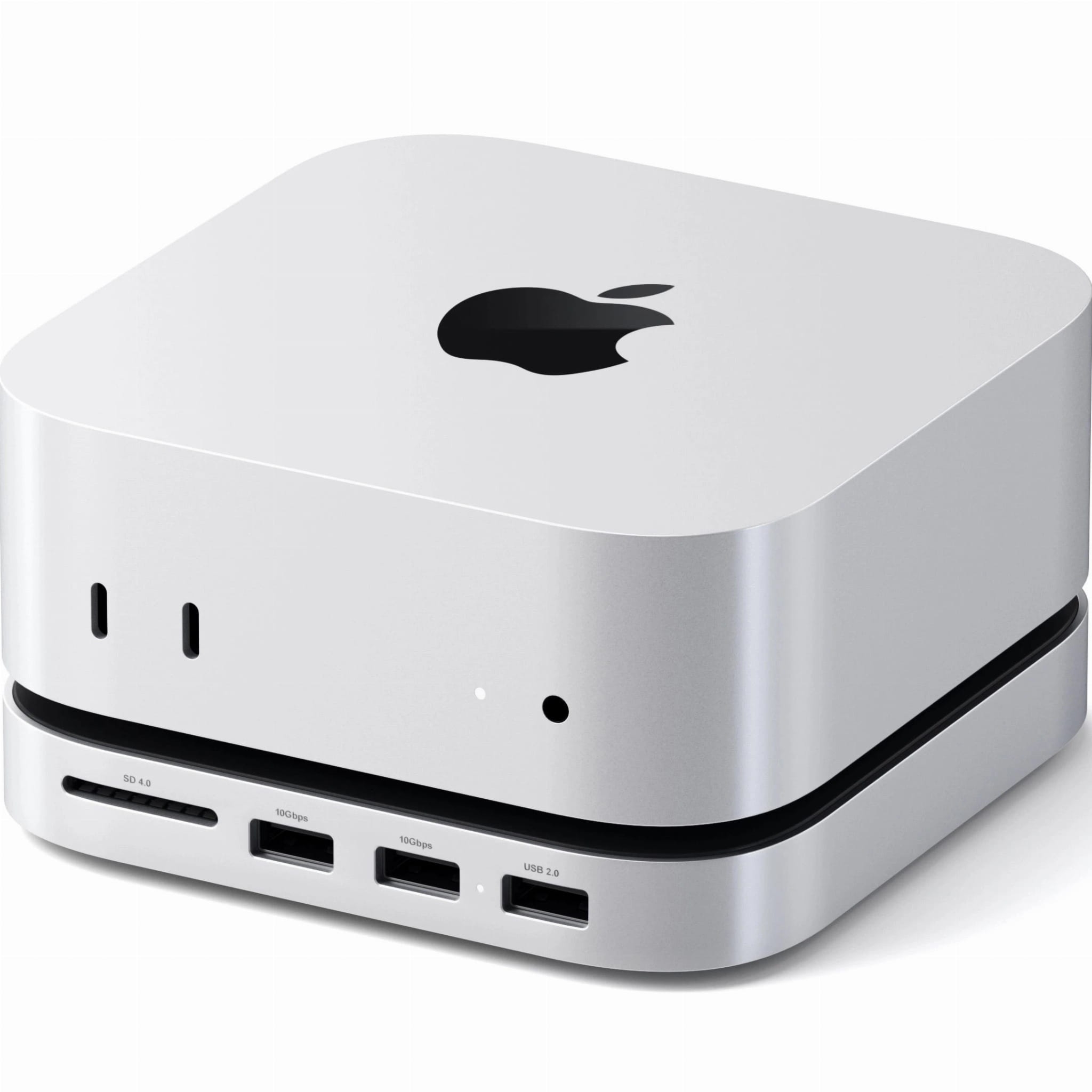 Stacja, hub USB-C, podstawka Satechi Stand and Hub do Mac Mini M4, 3x USB-A / NVMe / SD, srebrna