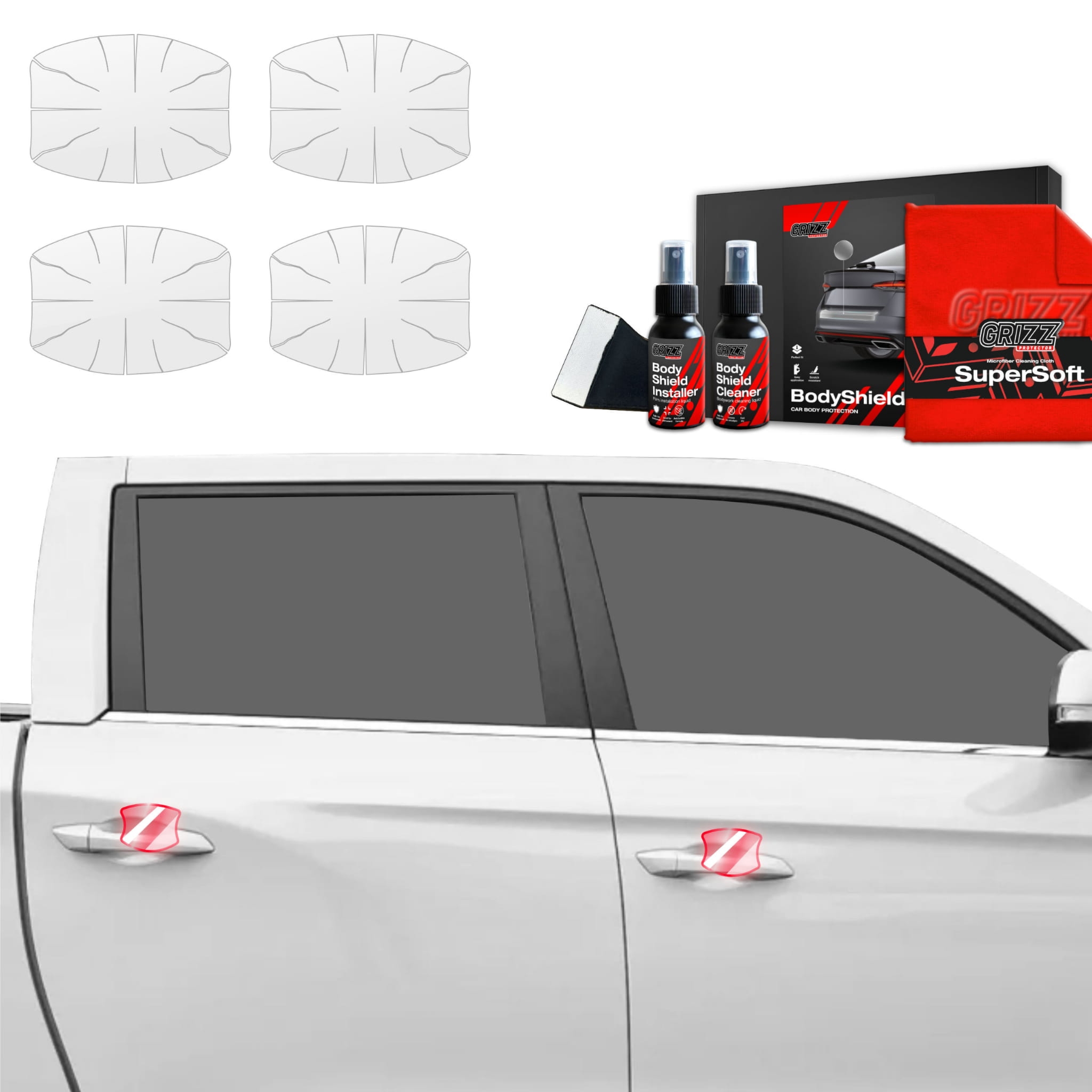 4w1 Folia ochronna Grizz Protector pod klamki do SsangYong Musso (2023-2026)