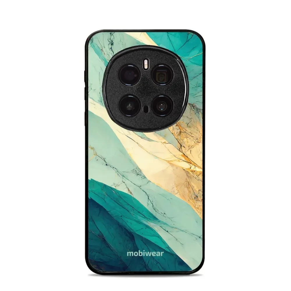 Etui ochronne do Honor Magic7 Pro, Mobiwear Glossy Case, turkusowy marmur