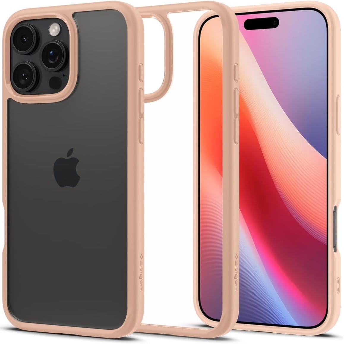 Image of Etui Spigen Ultra Hybrid do iPhone 16 Pro Max, przezroczysto-różowe