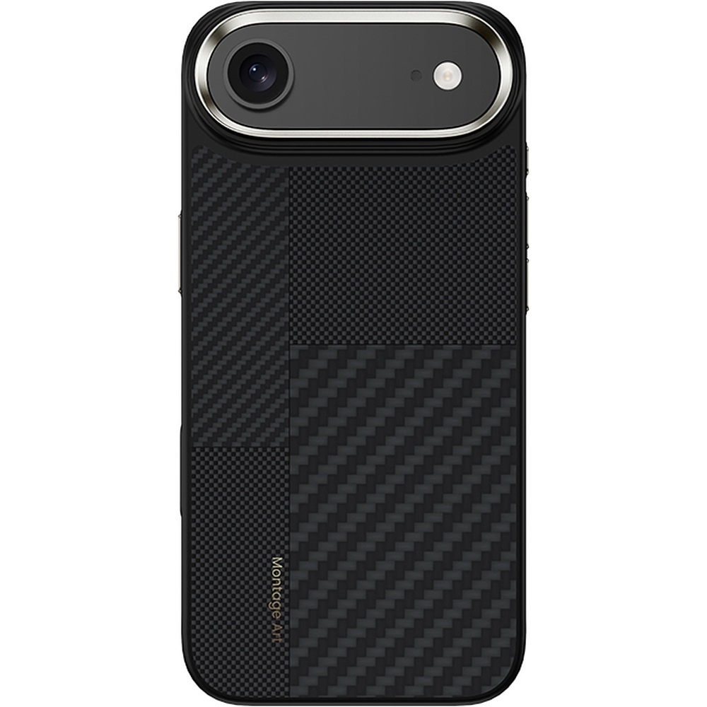 Etui aramidowe Benks Montage Magnetic Armor Pro Kevlar Metal Frame 600D+1500D MagSafe do iPhone Air, czarne