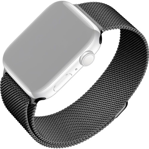 Image of Mediolański pasek Fixed Mesh Strap do Apple Watch 41/40/38 mm, czarny