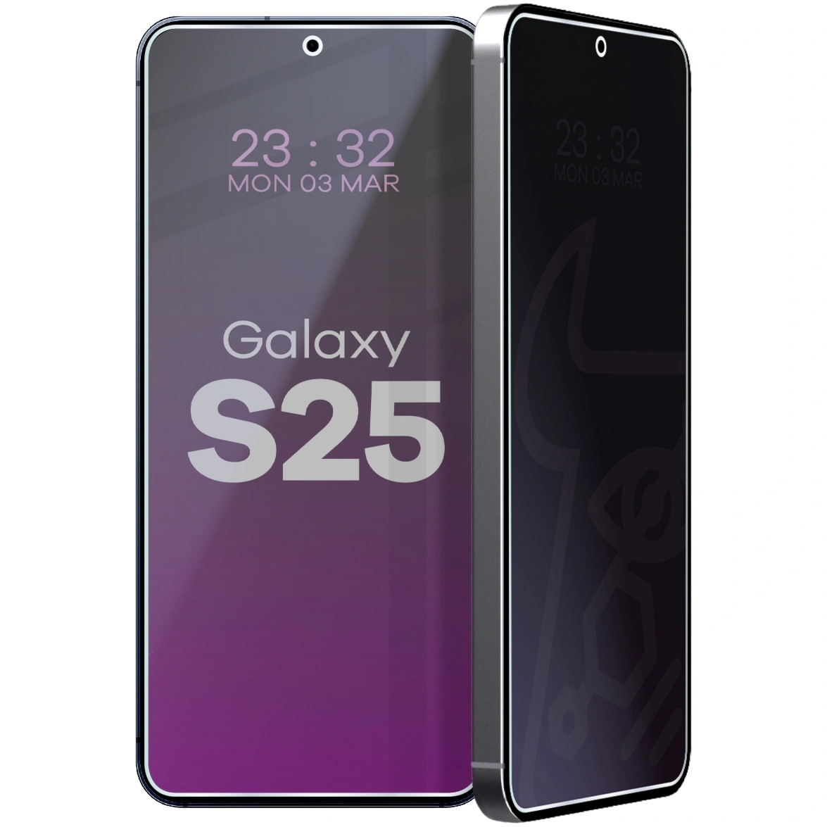 Prywatyzujące szkło hybrydowe Bizon Hybrid Shadow do Galaxy S25, matowe