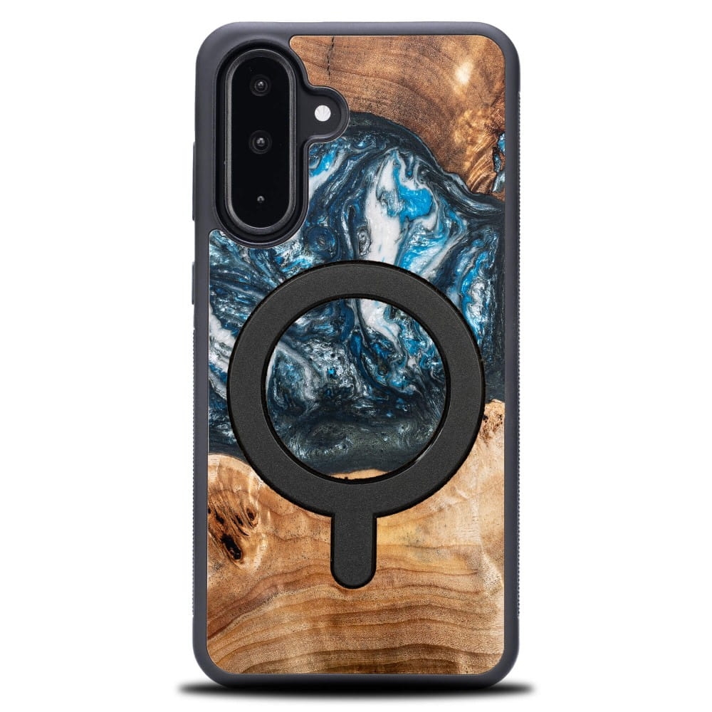 Image of Drewniane etui do Galaxy A26 5G, Bewood Unique Planets Ziemia do MagSafe