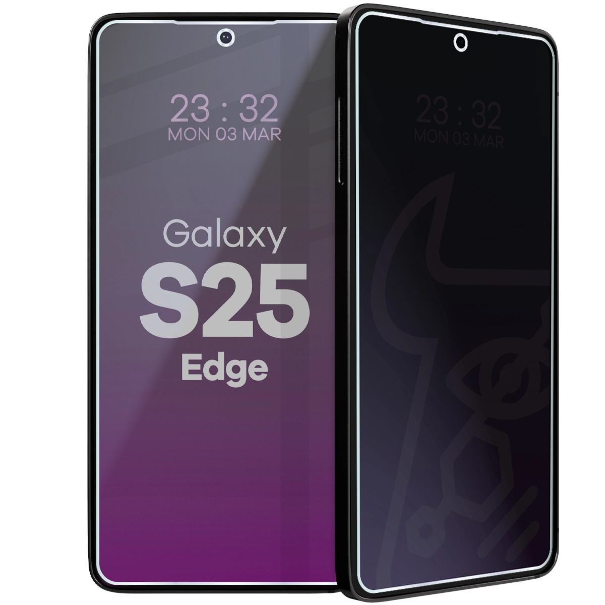 Prywatyzujące szkło hybrydowe Bizon Hybrid Shadow do Galaxy S25 Edge, matowe