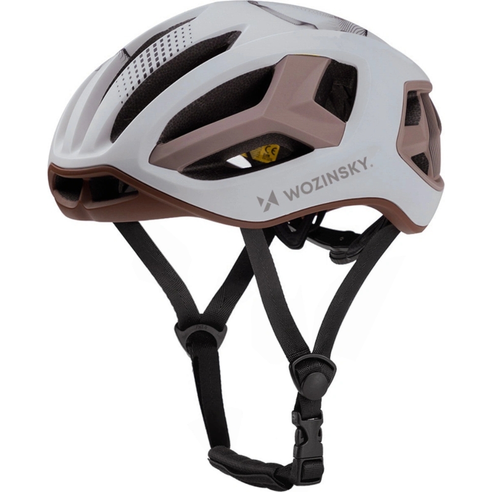 Kask rowerowy szosowy MTB Wozinsky HT-68TM ultracienki 54-58 cm rozmiar M,  brązowy