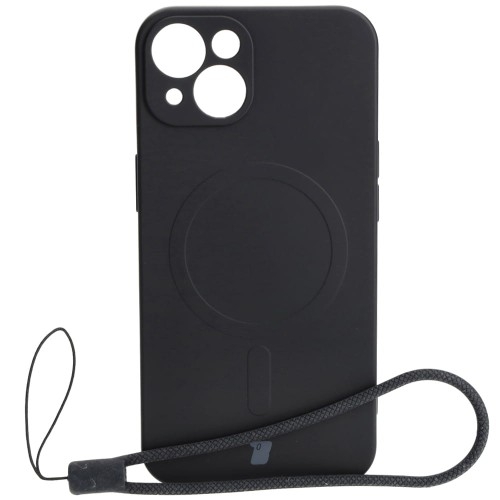 Image of Etui Bizon Case Silicone MagSafe do Apple iPhone 13, czarne