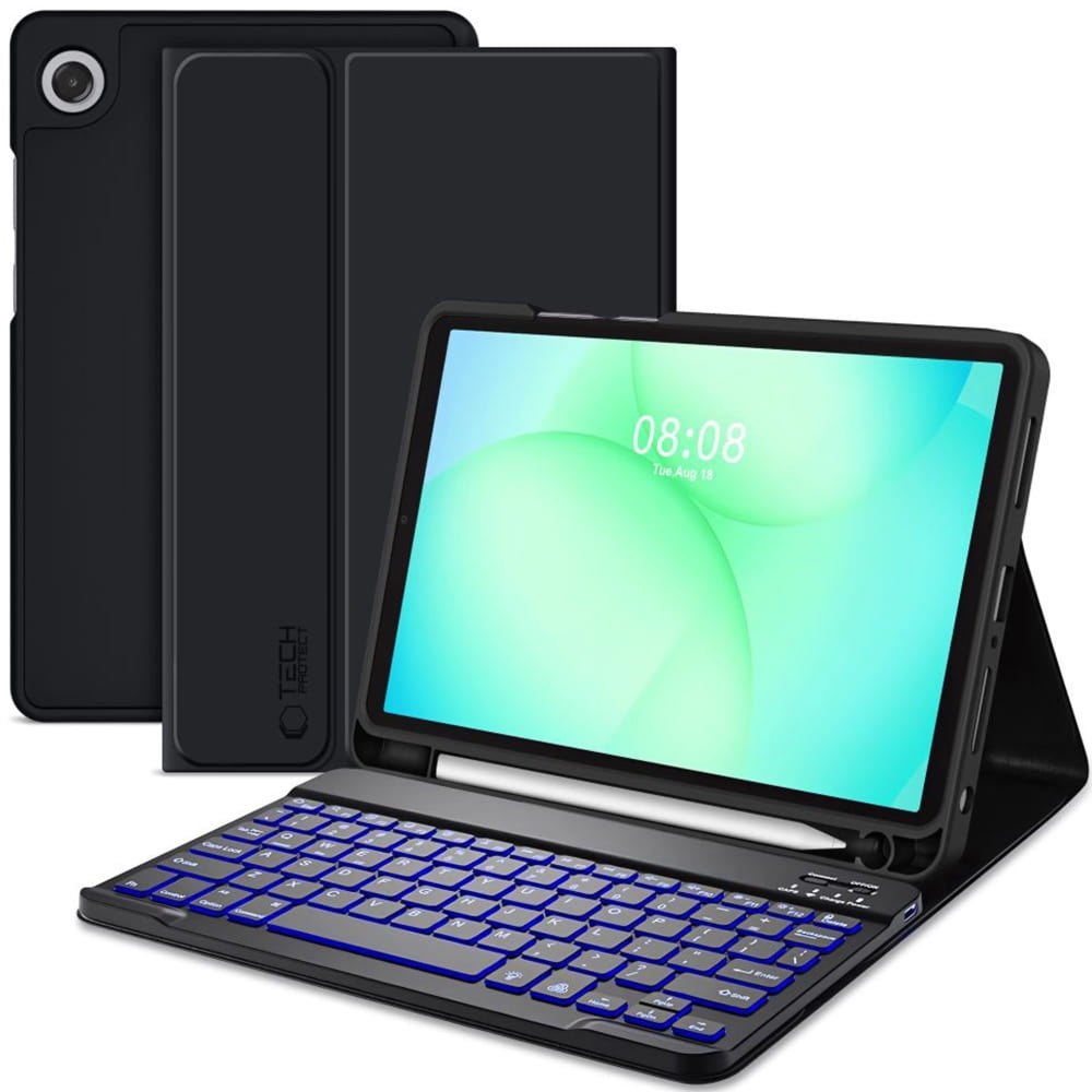 Etui z klawiaturą Tech-Protect SC Pen + Keyboard do Galaxy Tab A11 Plus / A9 Plus, czarne