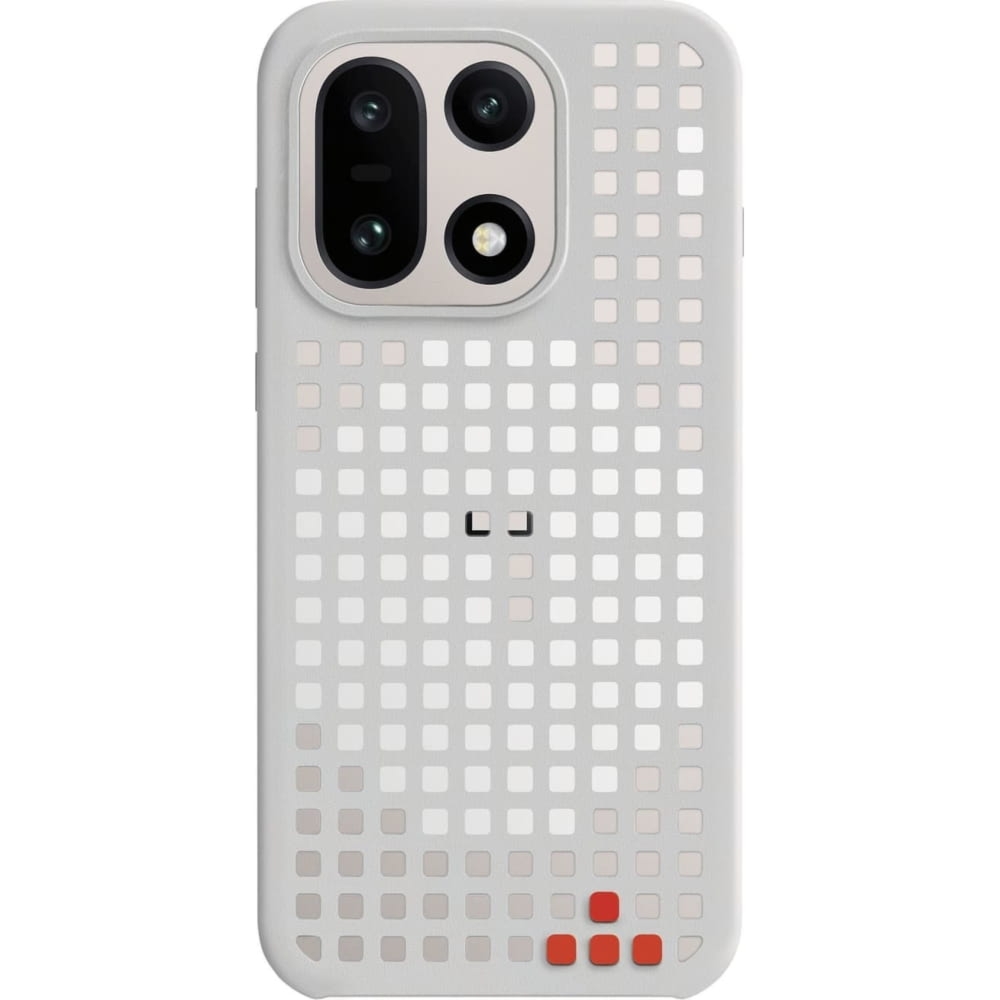 Oryginalne etui magnetyczne OnePlus Hole-Pattern Magnetic Case do OnePlus 15, szare