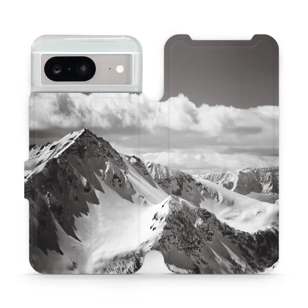 Etui z klapką do Google Pixel 8, Mobiwear Book, górski szczyt