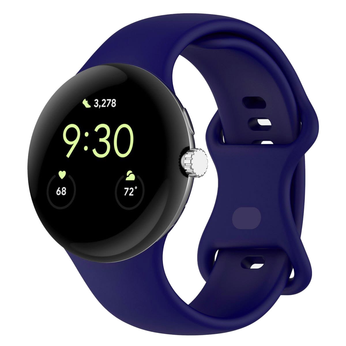 Silikonowy pasek Bizon Strap Watch Silicone S do Google Pixel Watch 4/3 (45mm), szafirowy
