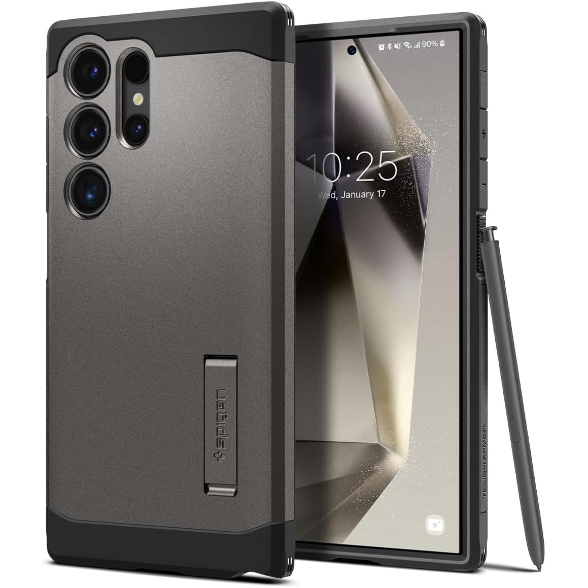 Image of Etui Spigen Tough Armor do Galaxy S24 Ultra, stalowe