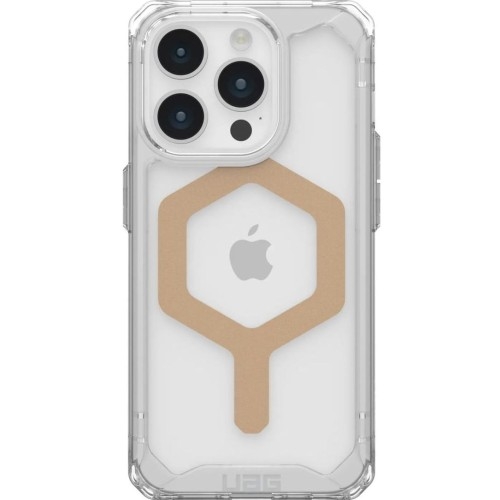 Image of Etui Urban Armor Gear Plyo MagSafe do iPhone 15 Pro Max, przezroczysto-złote