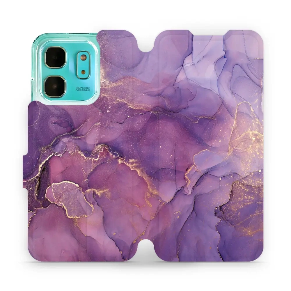 Image of Etui z klapką do Infinix Hot 50i, Mobiwear Book, fioletowe