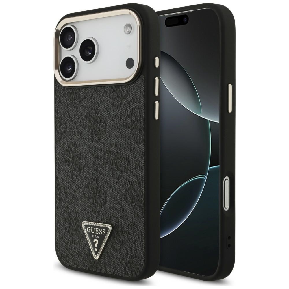Etui Guess 4G Triangle Logo do iPhone 18 Pro Max / 17 Pro Max, czarne
