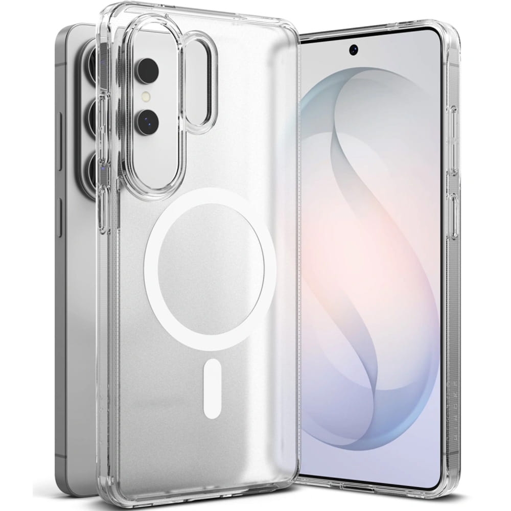 Etui Ringke Fusion Magnetic do MagSafe do Galaxy S26 Ultra, półprzezroczyste z białym