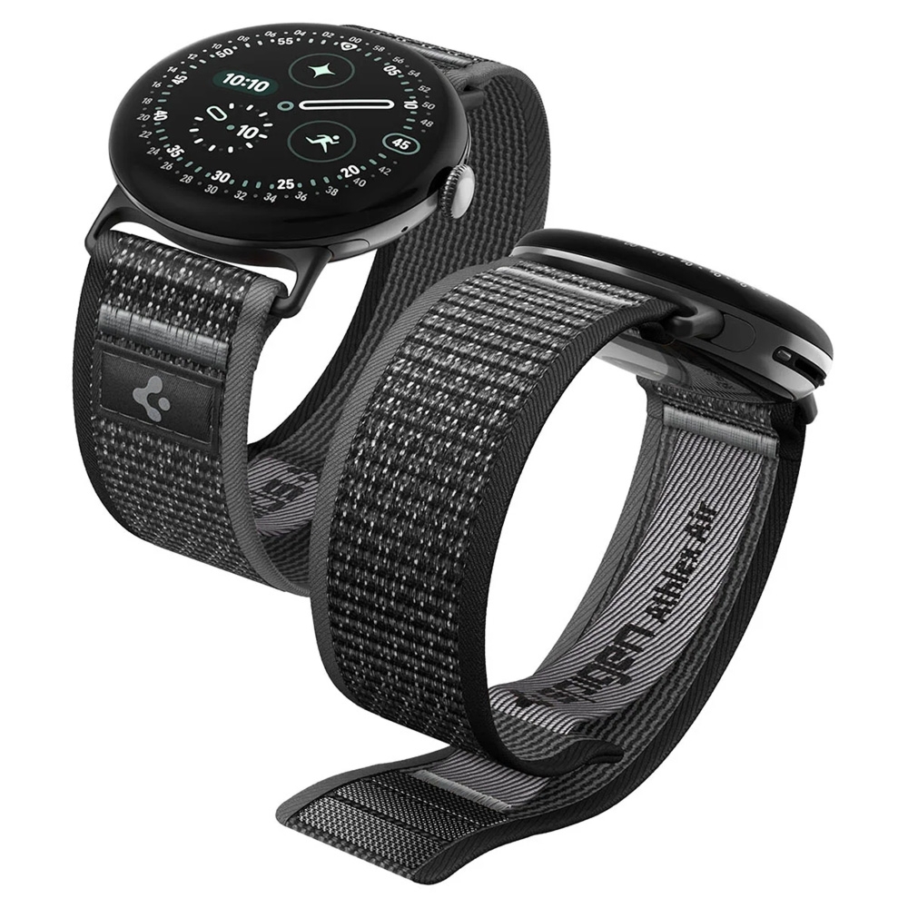 Pasek Spigen Athlex Air do Google Pixel Watch (41 mm) / 5 (41mm) / 4 (41mm) / 3 (41mm) / 2 (41 mm), czarno-szare