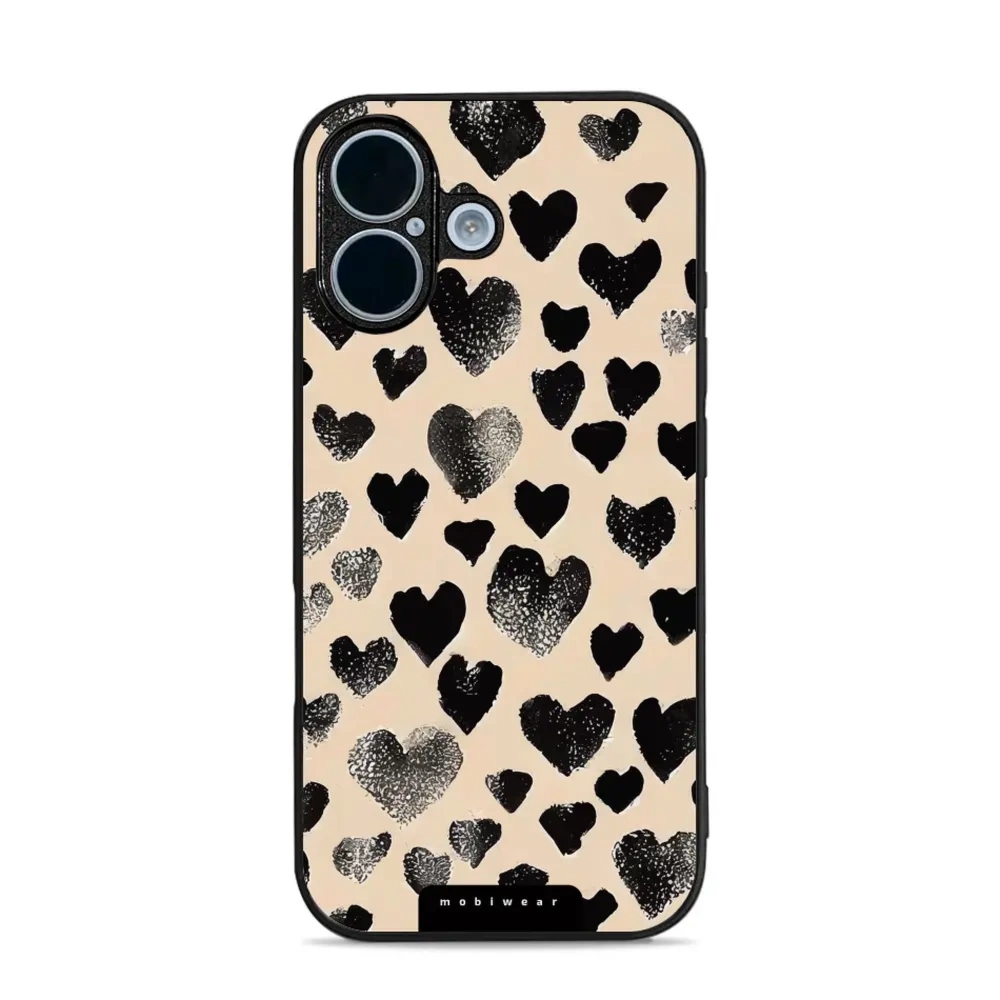 Etui ochronne do iPhone 17, Mobiwear Glossy Case, beżowa miłość