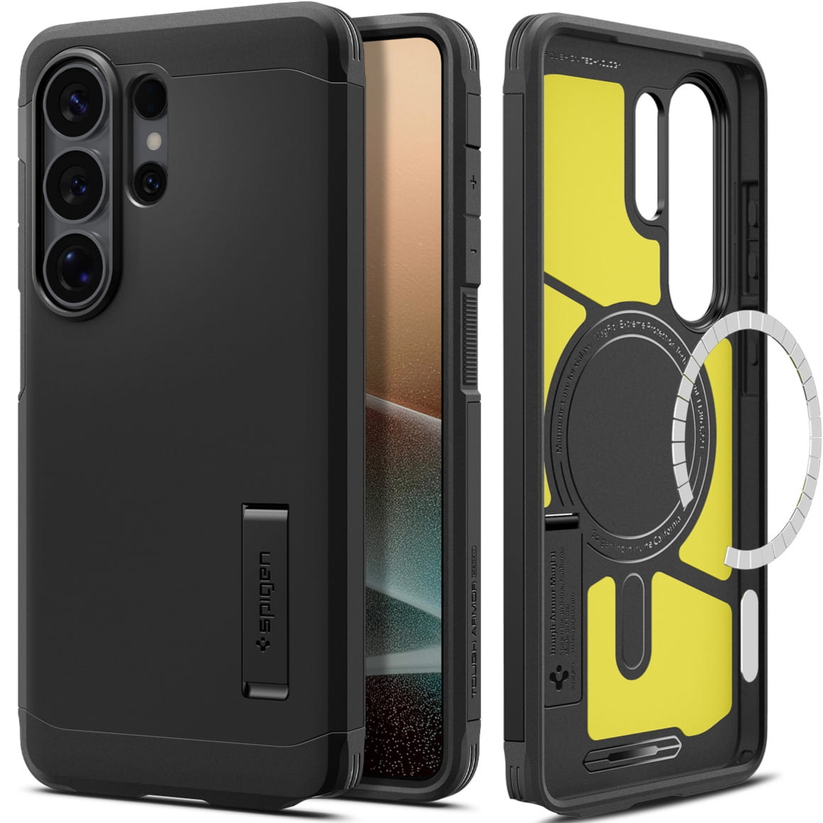 Etui Spigen Tough Armor Mag do MagSafe do Galaxy S26 Ultra, czarne