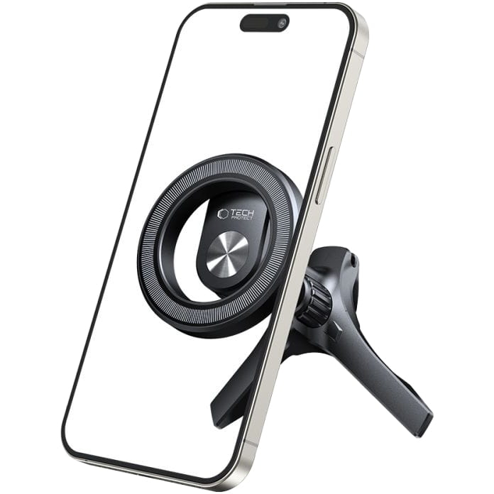 Image of Uchwyt samochodowy, magnetyczny do kratki nawiewu do MagSafe Tech-Protect N53 Magnetic Stable Vent Car Mount, czarne