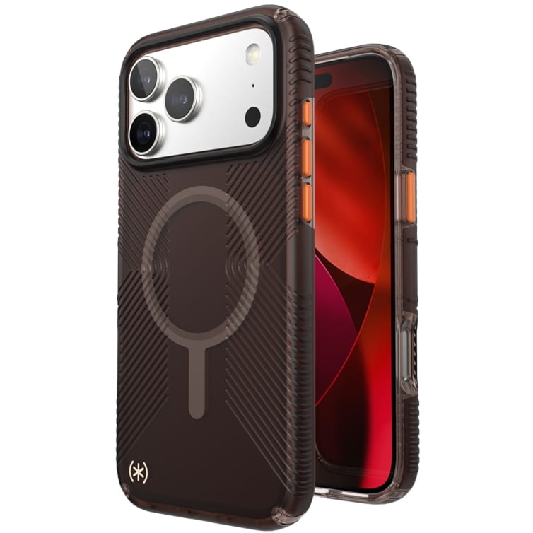 Etui Speck Presidio Lux Grip MagSafe do iPhone 17 Pro Max, brązowo pomarańczowe