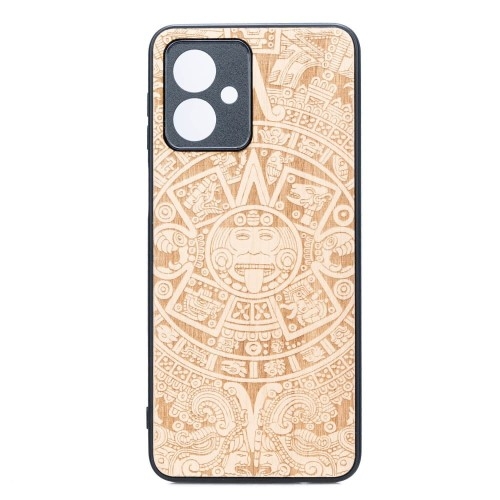 Image of Drewniane etui do Motorola Moto G54 5G, Bewood Kalendarz Aztecki Aniegre