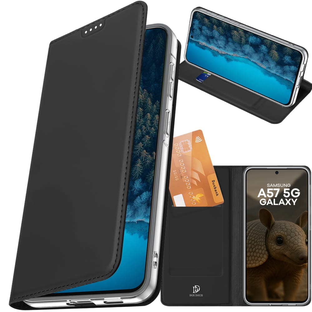 Etui z klapką Dux Ducis Skin Pro do Galaxy A57 5G, czarne