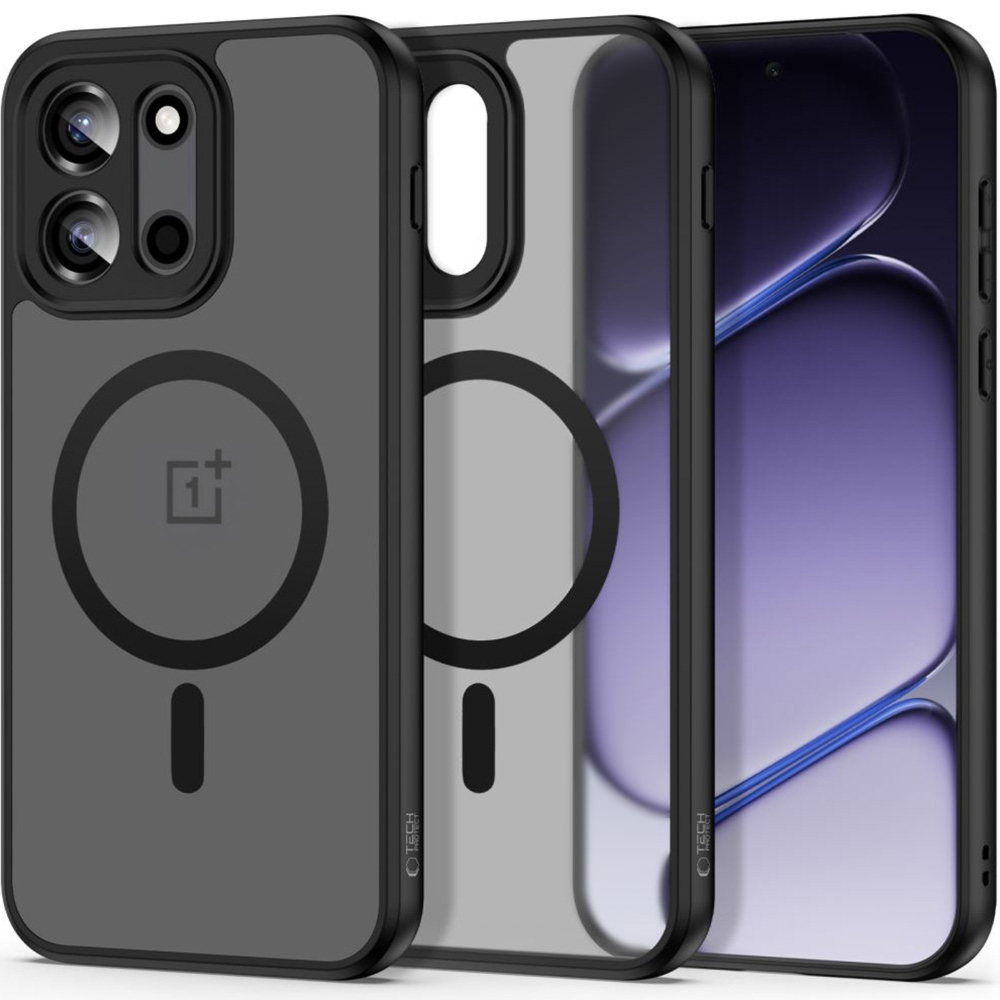 Etui Tech-Protect MagMat MagSafe do OnePlus Nord 6, przydymiono-czarne