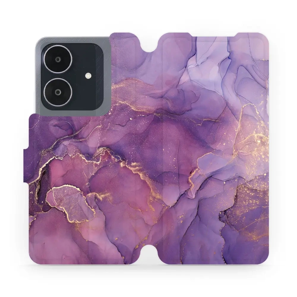 Image of Etui z klapką do Realme Note 60, Mobiwear Book, fioletowe