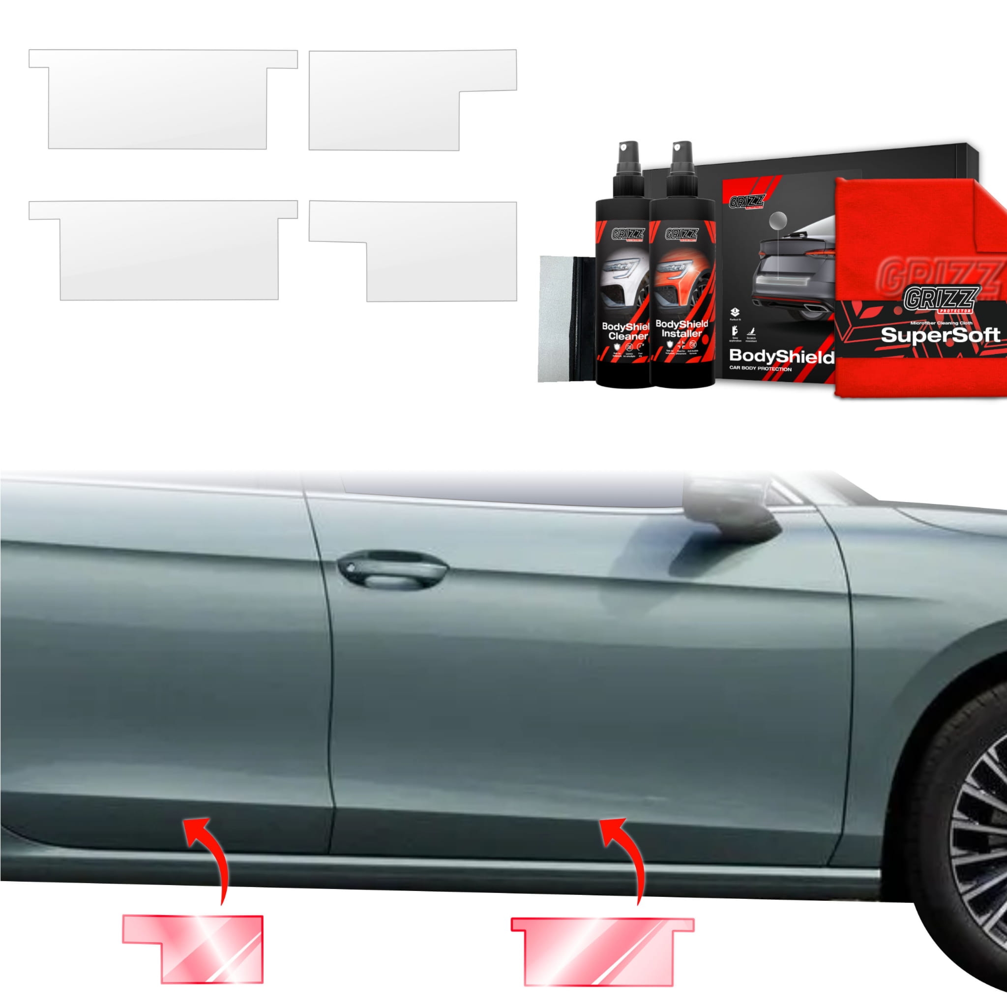 4w1 Folia ochronna Grizz Protector na progi do Volkswagen VW Passat B9 (2024-2026)